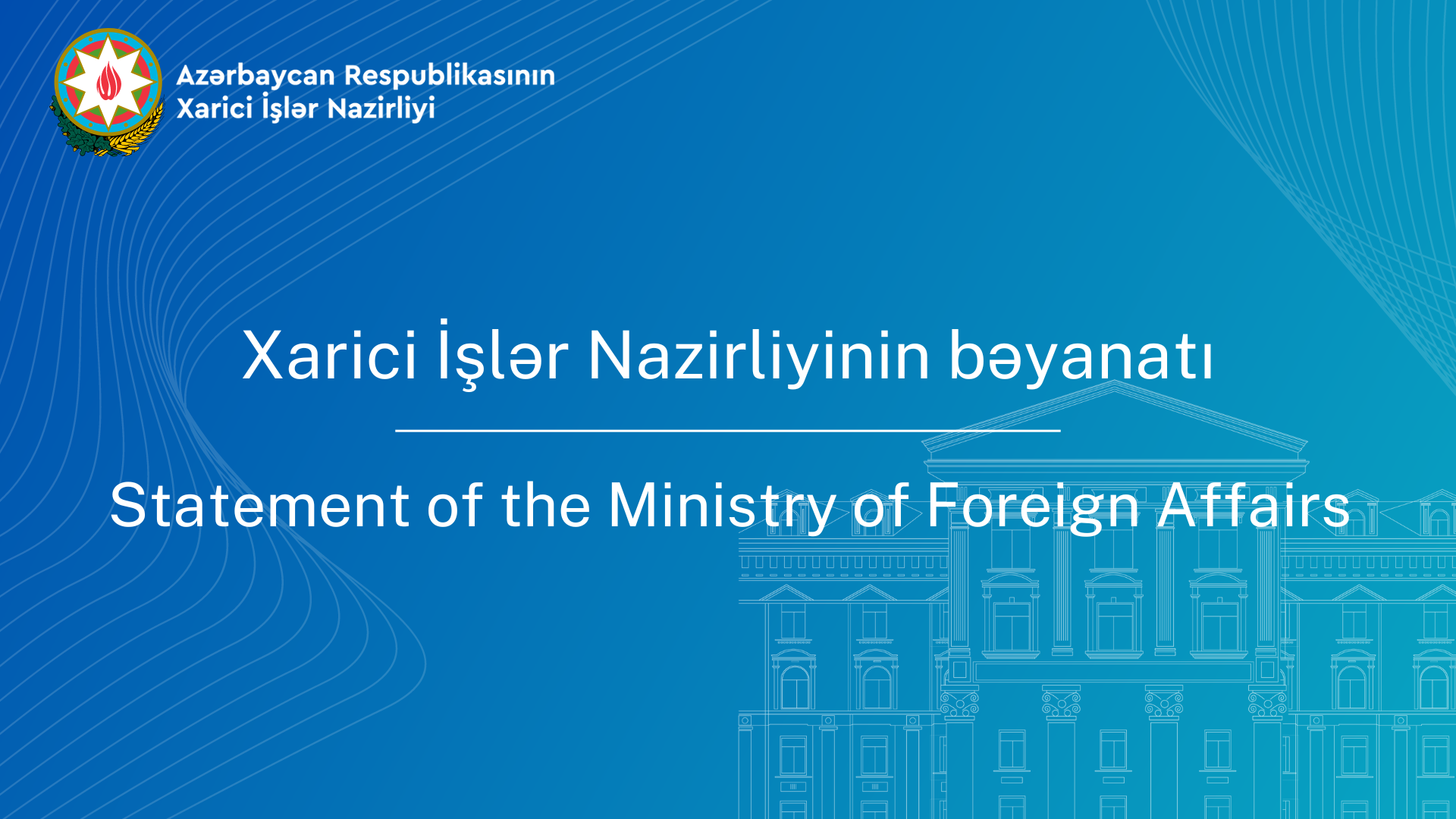No:434/23, Statement of the Ministry of Foreign Affairs of the Republic of Azerbaijan Xeber basligi